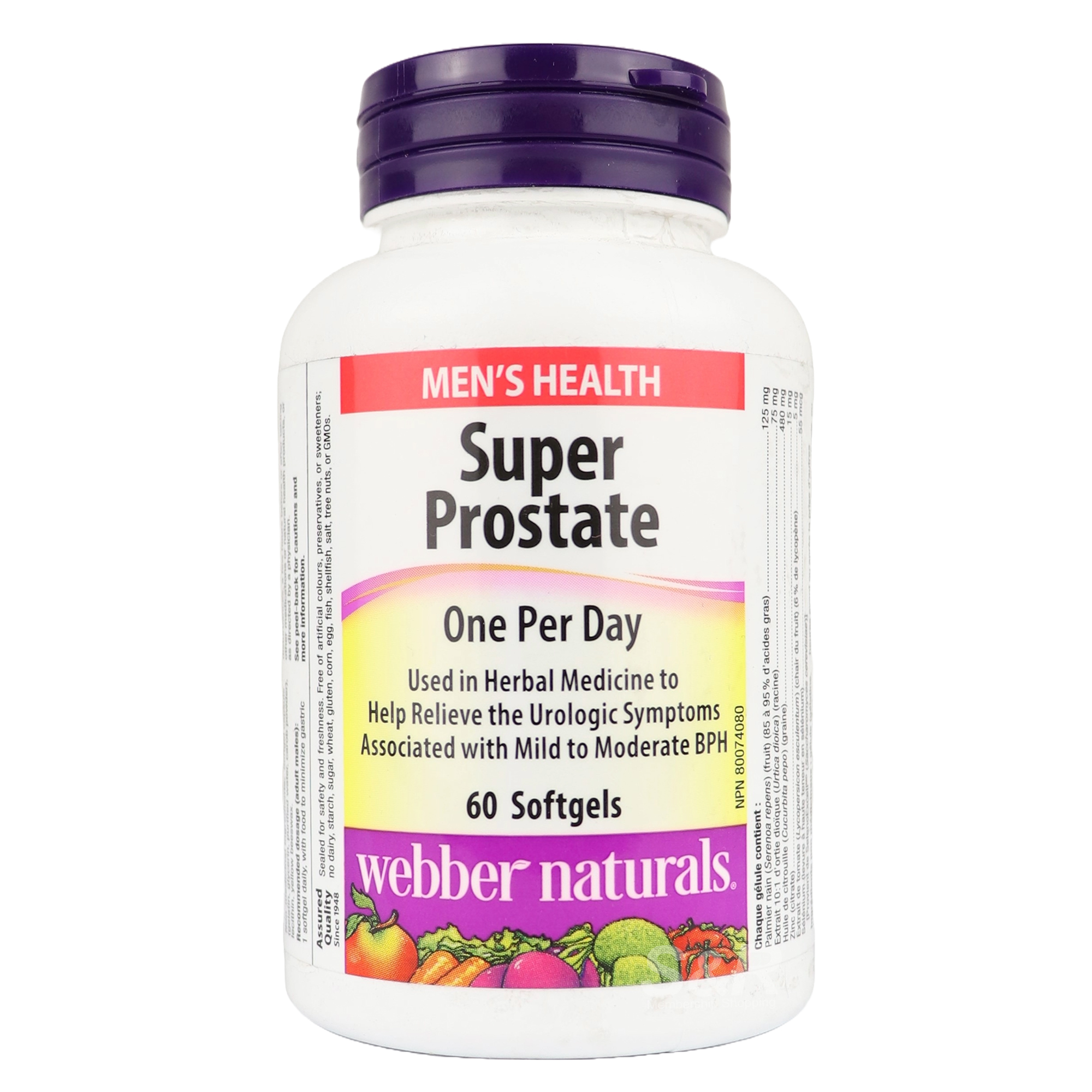 Webber Naturals Super Prostate 60softgels Webber Naturals Super Prostate 60softgels